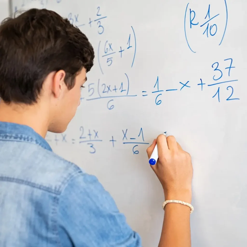 student learning mathematics